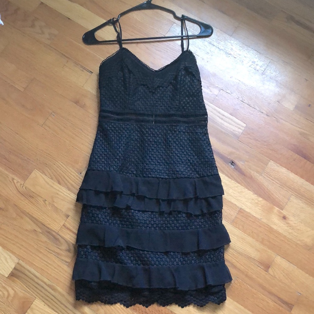 Strap Black Dress